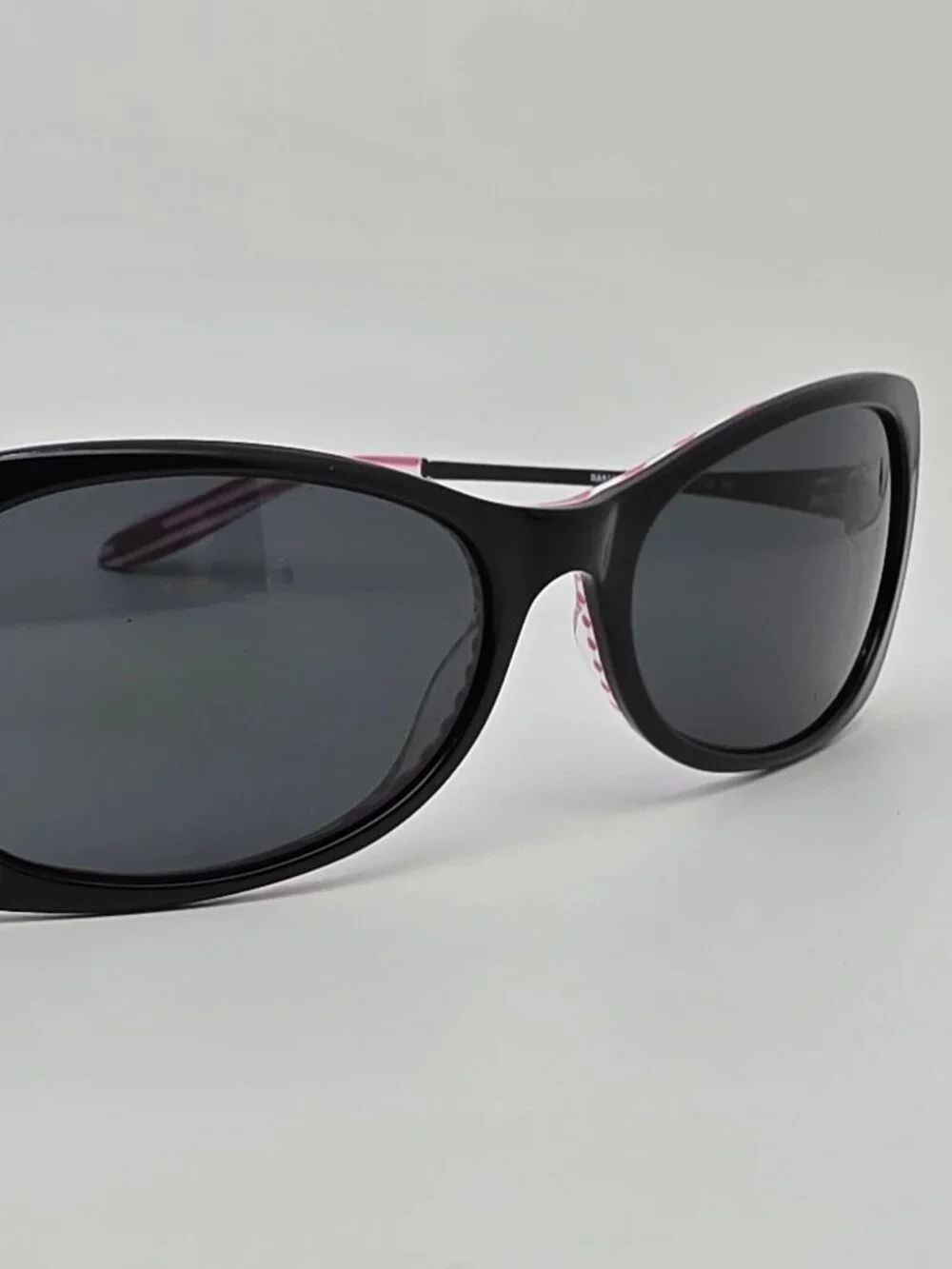 Ralph Lauren RA5158 1092/87 Black on Pink Frame Grey Lens Cat Eye Sunglasses